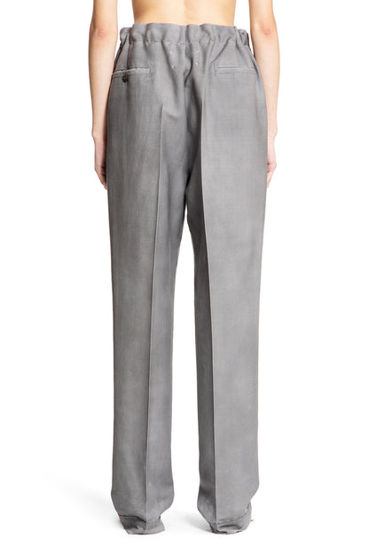 MAISON MARGIELA WOMAN GREY TROUSERS