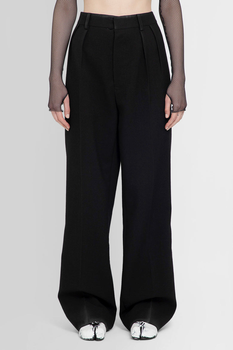 MAISON MARGIELA WOMAN BLACK TROUSERS