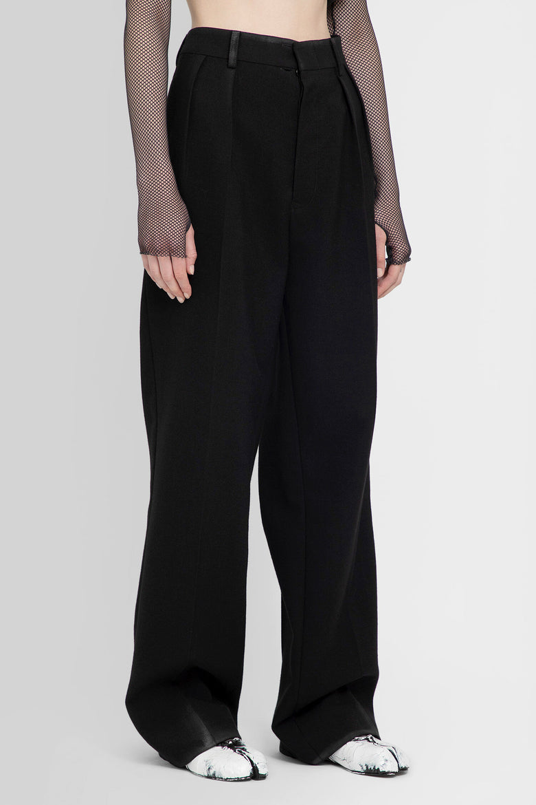 MAISON MARGIELA WOMAN BLACK TROUSERS