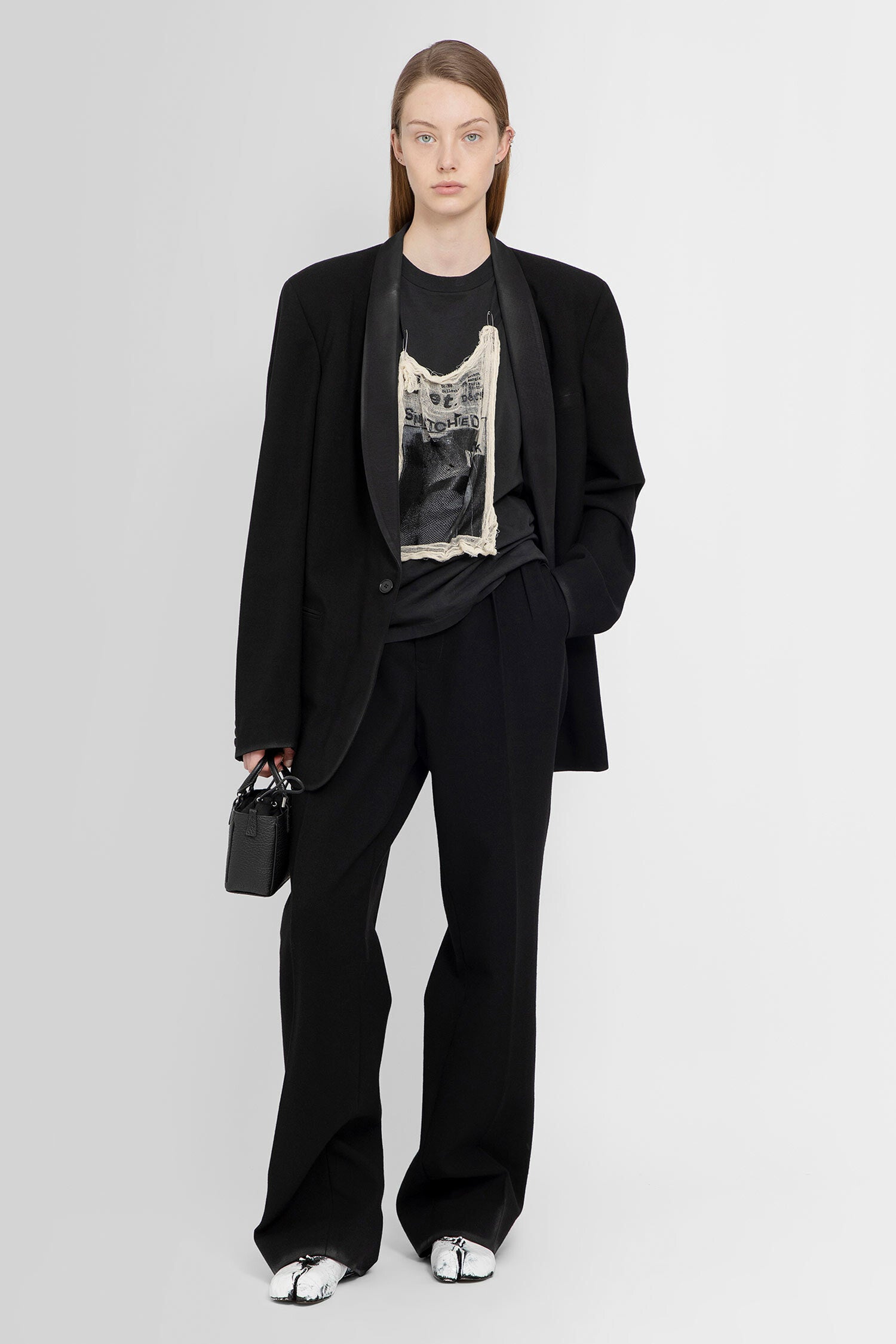 MAISON MARGIELA WOMAN BLACK TROUSERS