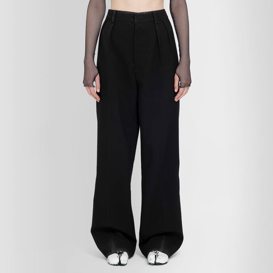 MAISON MARGIELA WOMAN BLACK TROUSERS