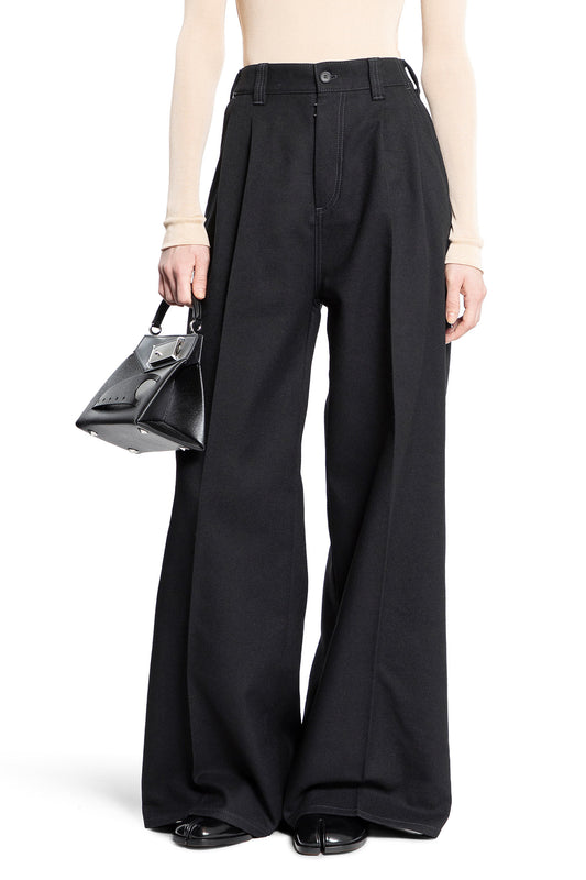 MAISON MARGIELA WOMAN BLACK TROUSERS