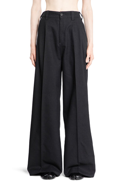 MAISON MARGIELA WOMAN BLACK TROUSERS