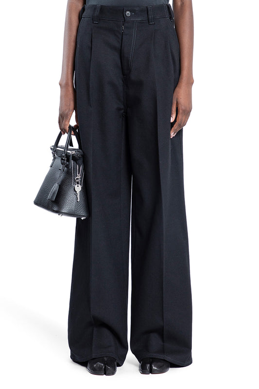 MAISON MARGIELA WOMAN BLACK TROUSERS