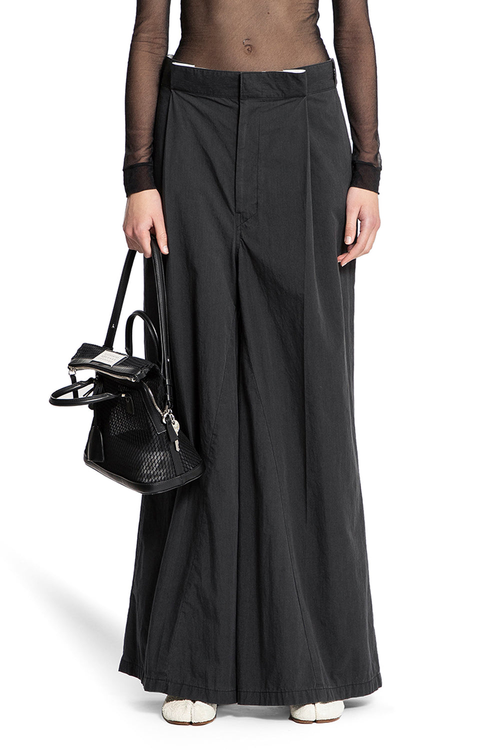 MAISON MARGIELA WOMAN BLACK TROUSERS