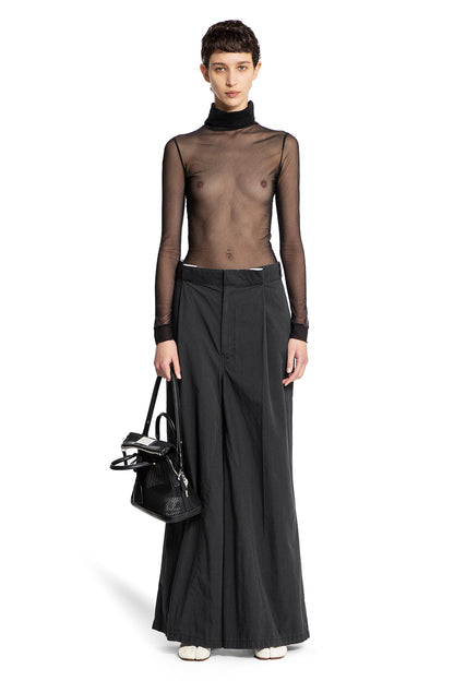 MAISON MARGIELA WOMAN BLACK TROUSERS