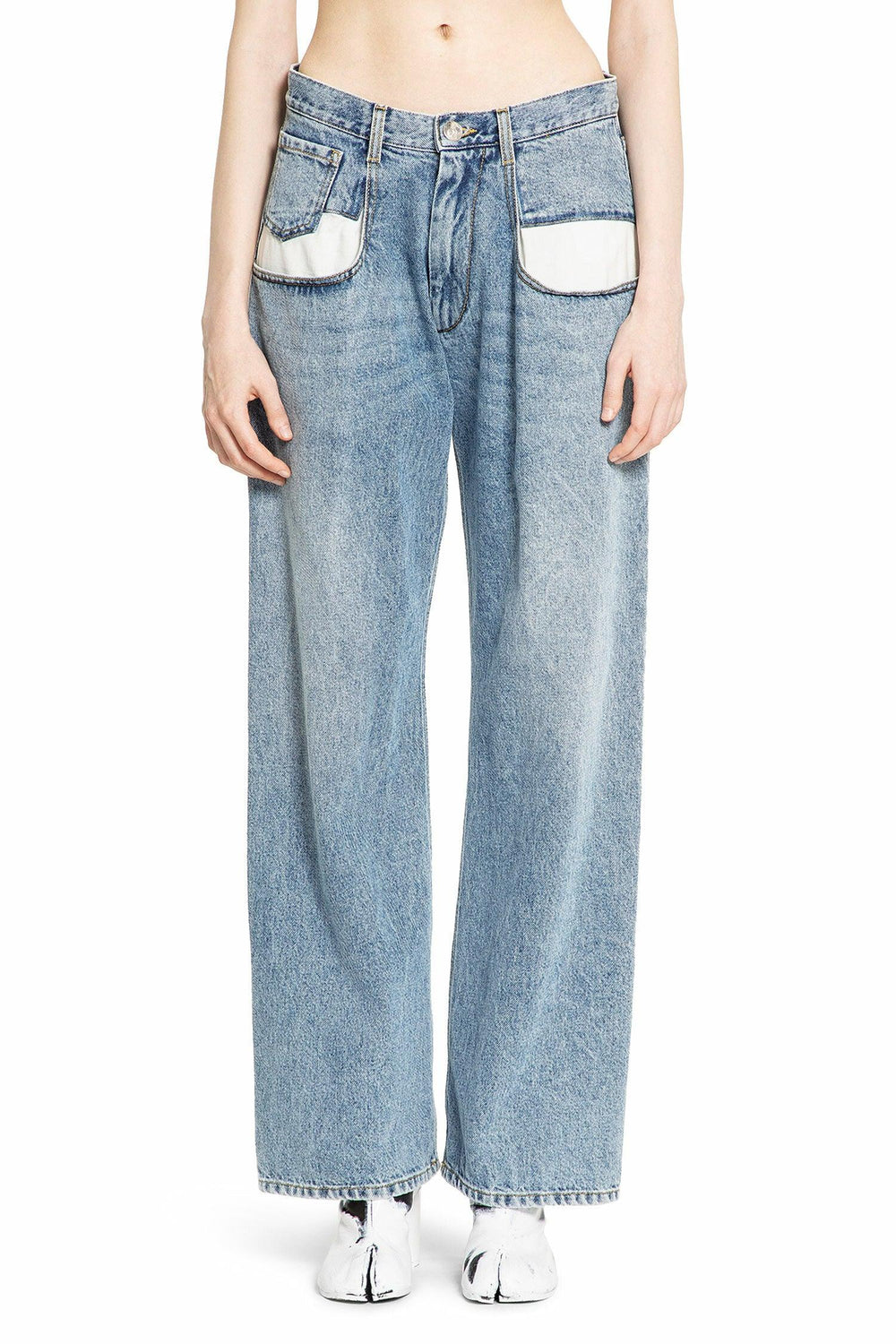 MAISON MARGIELA WOMAN BLUE JEANS - Antonioli.eu