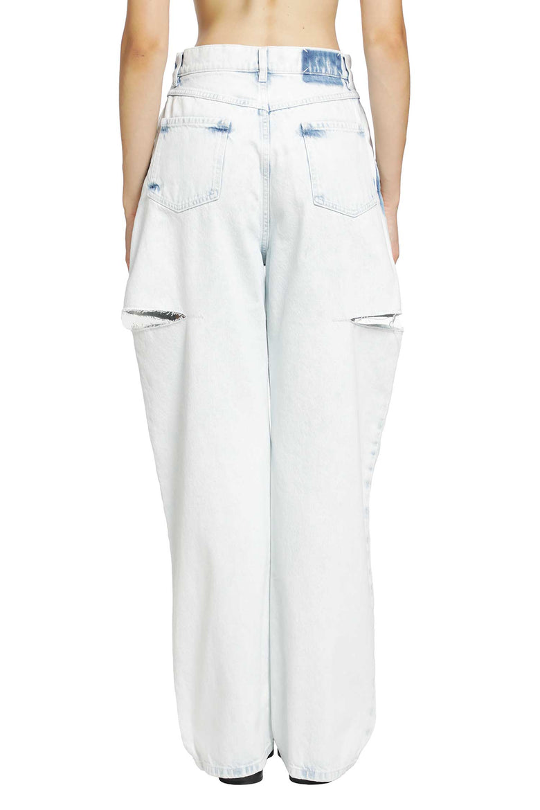 MAISON MARGIELA Bleached Cut-out Jeans woman
