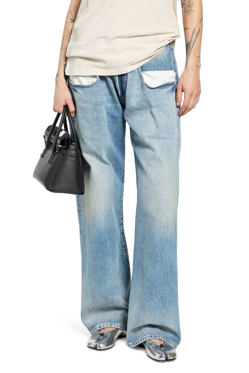 MAISON MARGIELA Low Rise Loose Fit Jeans woman