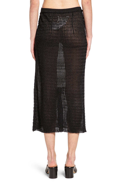 Ribbed-Knit Midi Skirt