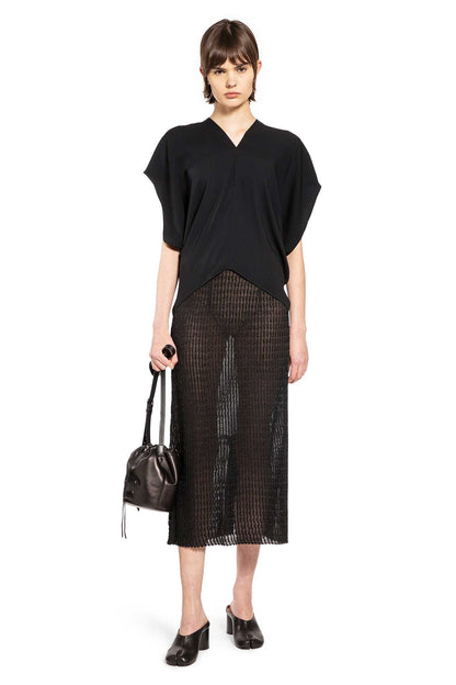 Ribbed-Knit Midi Skirt