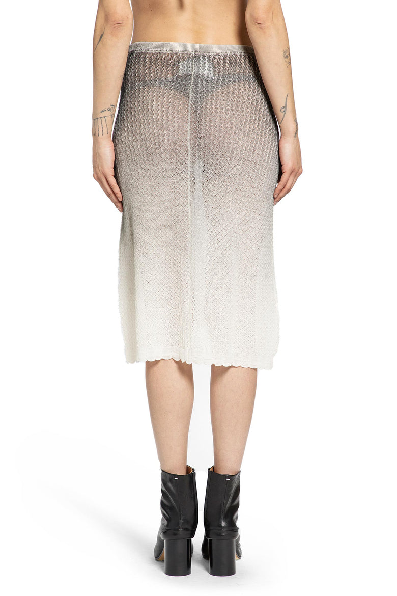 MAISON MARGIELA Sheer Knit Midi Skirt woman