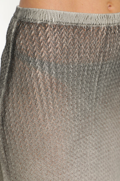 Sheer Knit Midi Skirt