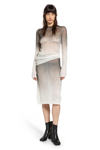 Sheer Knit Midi Skirt