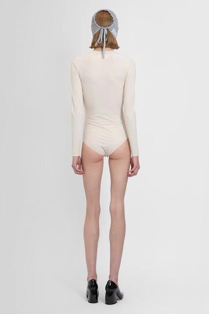 MAISON MARGIELA WOMAN OFF-WHITE BODYSUITS