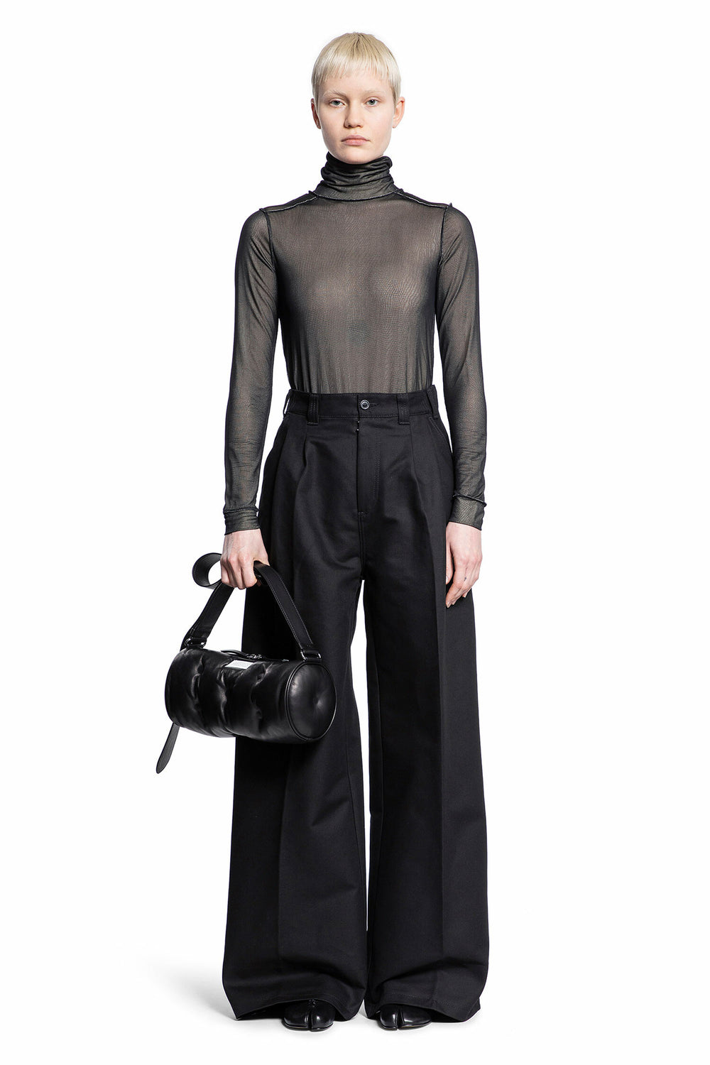 MAISON MARGIELA WOMAN BLACK BODYSUITS