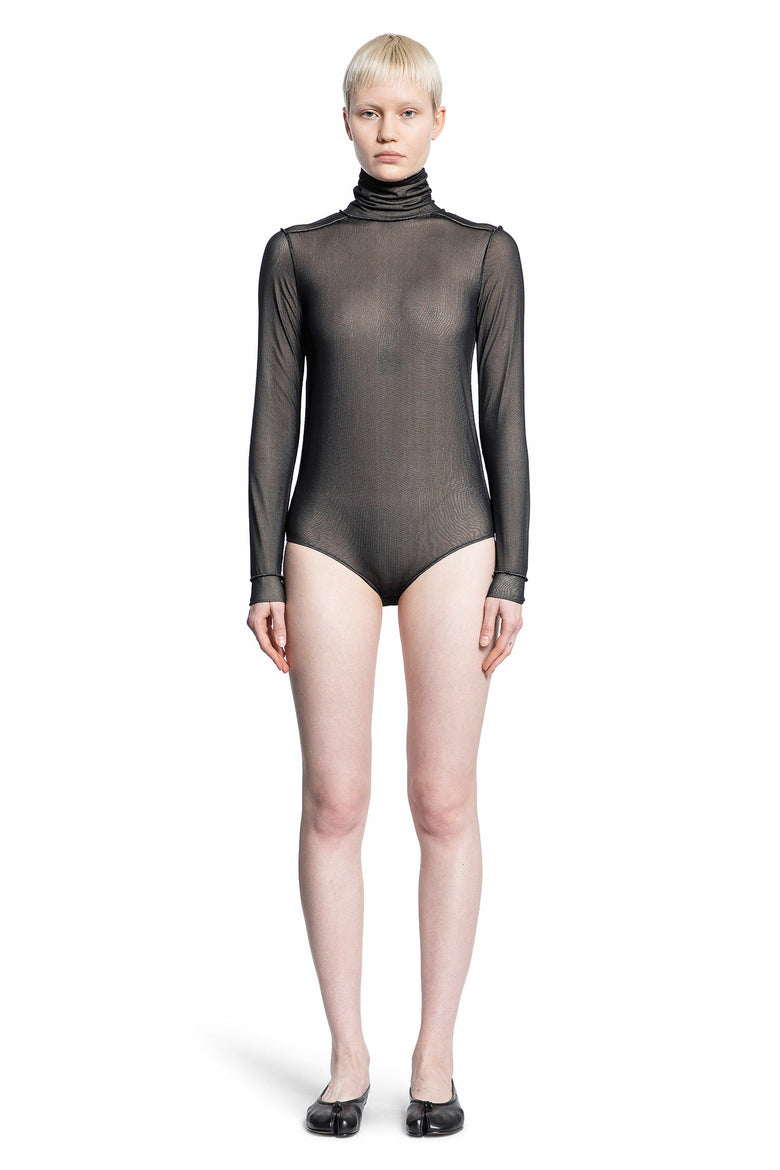 MAISON MARGIELA WOMAN BLACK BODYSUITS