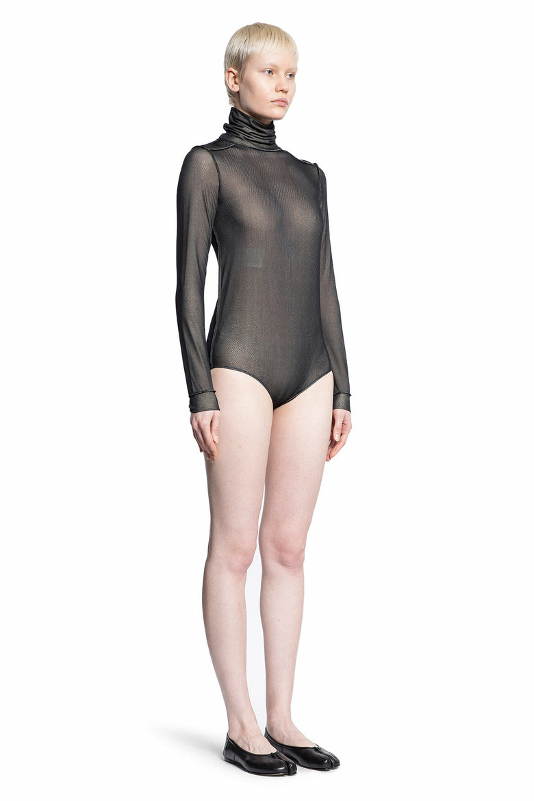 MAISON MARGIELA WOMAN BLACK BODYSUITS