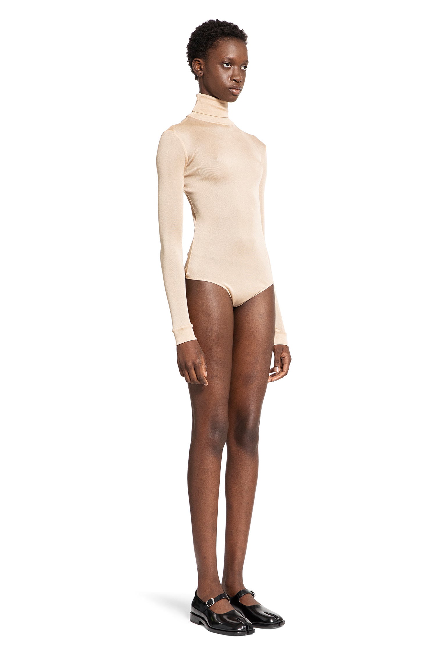 MAISON MARGIELA WOMAN BEIGE BODYSUITS