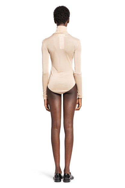 MAISON MARGIELA WOMAN BEIGE BODYSUITS