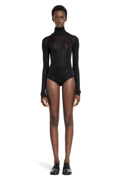 MAISON MARGIELA WOMAN BLACK BODYSUITS