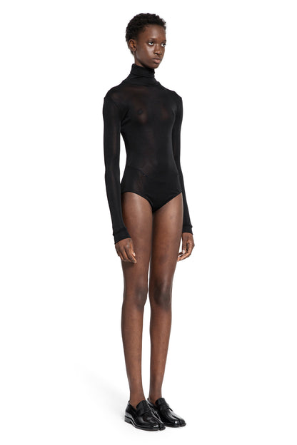 MAISON MARGIELA WOMAN BLACK BODYSUITS