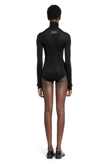 MAISON MARGIELA WOMAN BLACK BODYSUITS