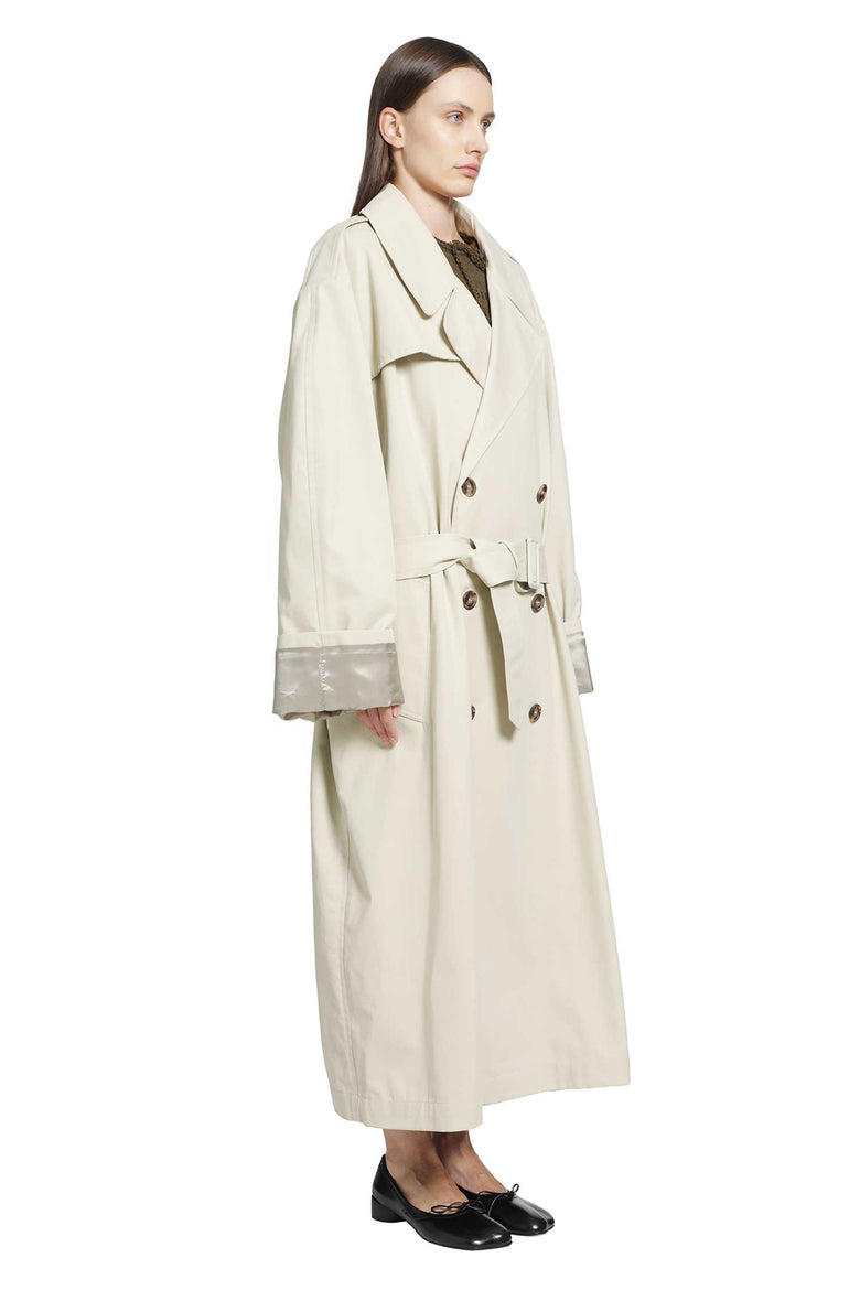 
              MM6 MAISON MARGIELA Cotton Twill Trench Coat woman
            