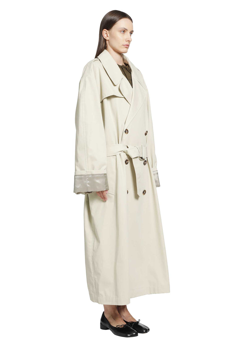 MM6 MAISON MARGIELA Cotton Twill Trench Coat woman
