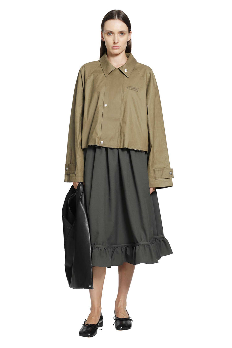 MM6 MAISON MARGIELA Cropped Wax Jacket woman