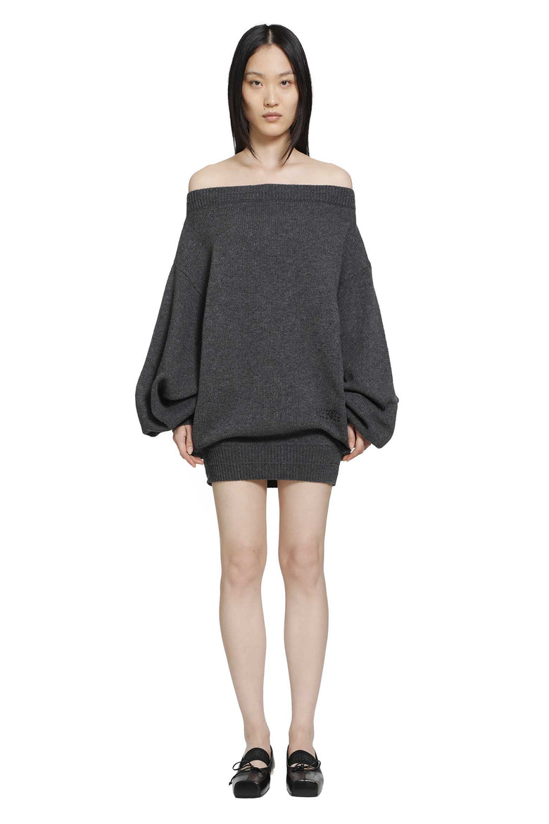 
              MM6 MAISON MARGIELA Merino Wool Knit Dress woman
            