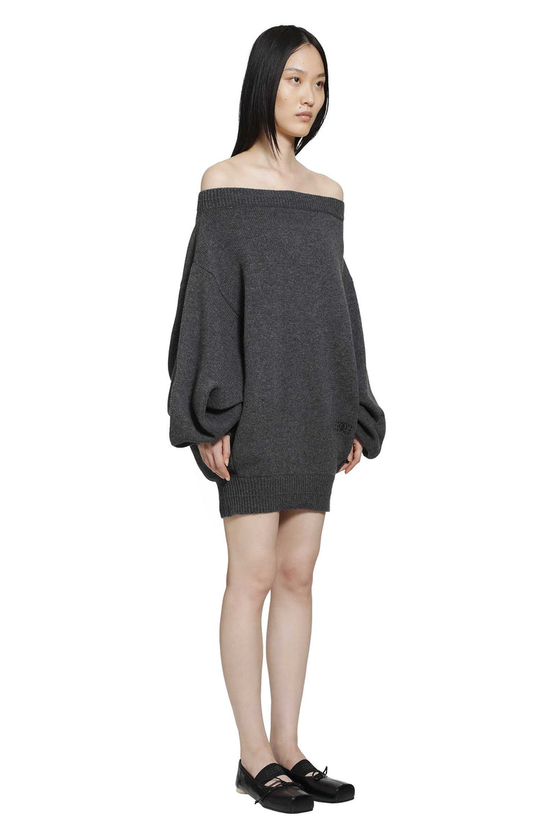 MM6 MAISON MARGIELA Merino Wool Knit Dress woman