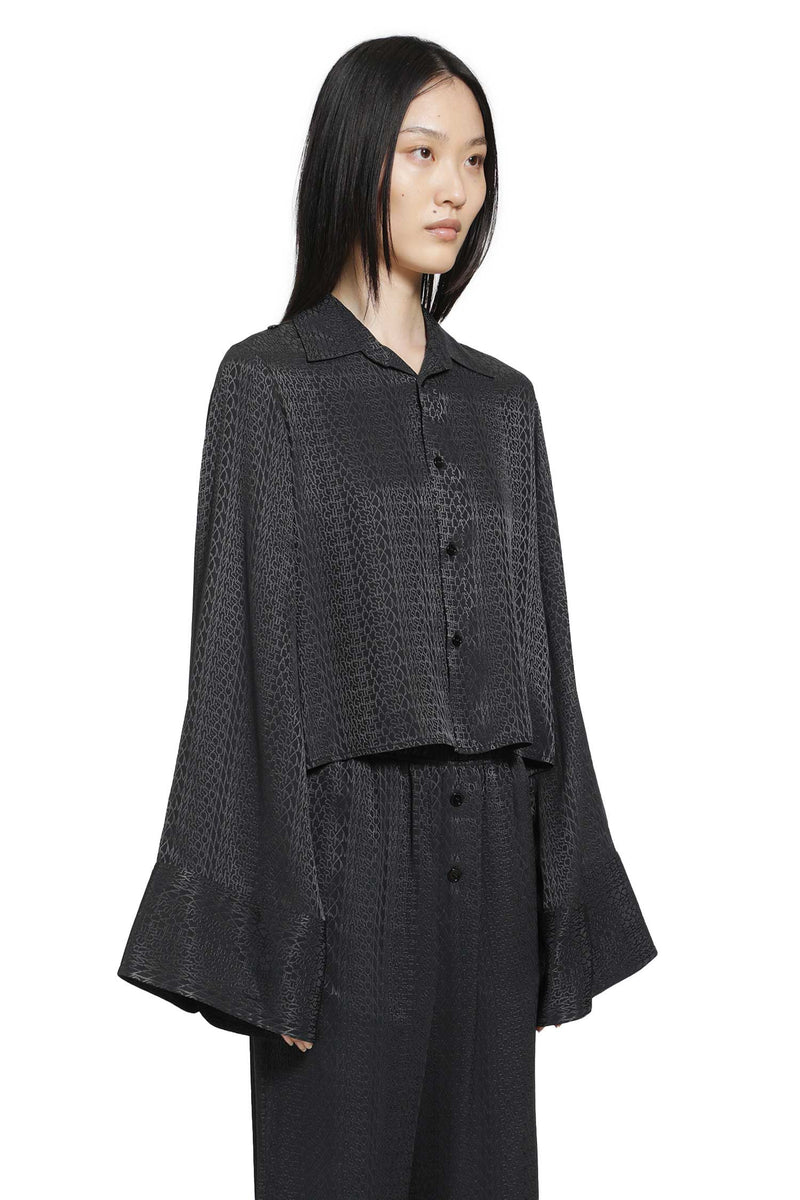 MM6 MAISON MARGIELA Viscose Blend Jacquard Shirt woman