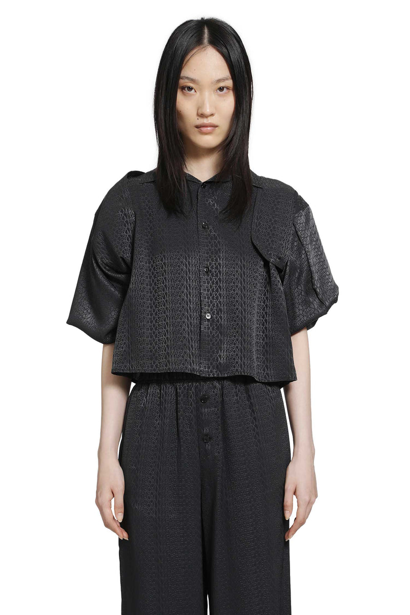MM6 MAISON MARGIELA Viscose Blend Jacquard Shirt woman