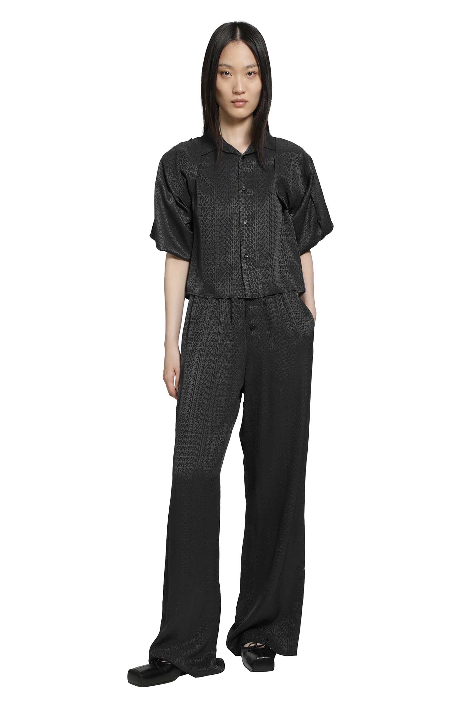 MM6 MAISON MARGIELA Viscose Blend Jacquard Shirt woman