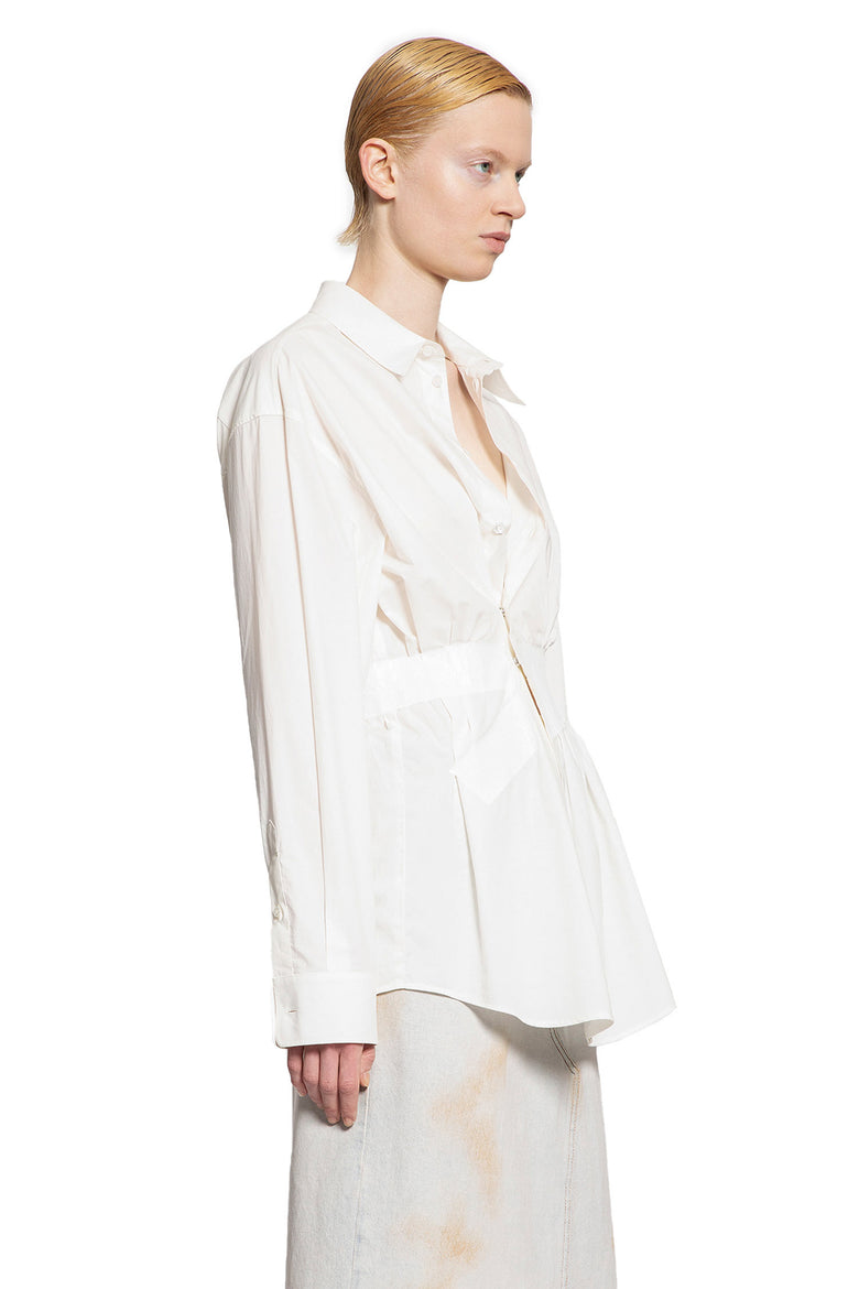 MM6 MAISON MARGIELA WOMAN OFF-WHITE SHIRTS