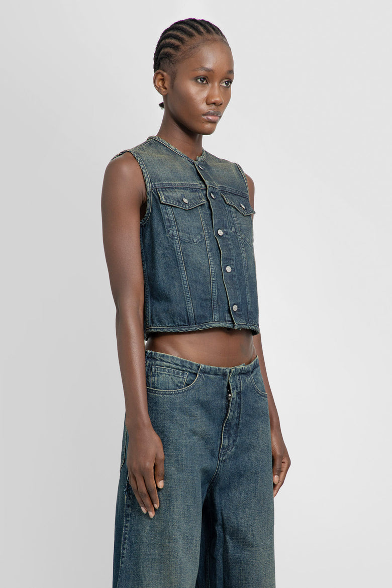 MM6 MAISON MARGIELA WOMAN BLUE VESTS