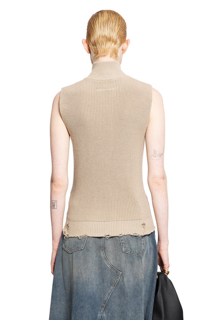 MM6 MAISON MARGIELA WOMAN BEIGE VESTS