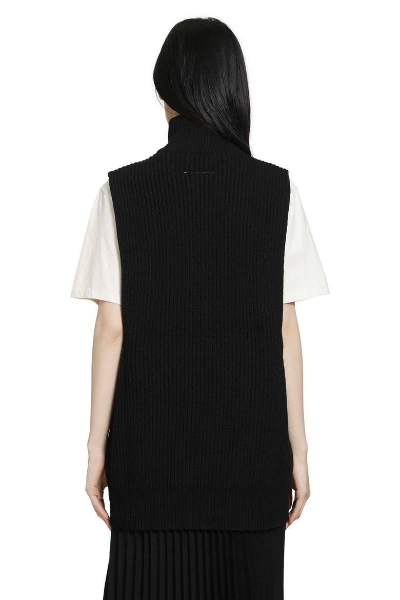 MM6 MAISON MARGIELA Zip-Up Sleeveless Cardigan woman