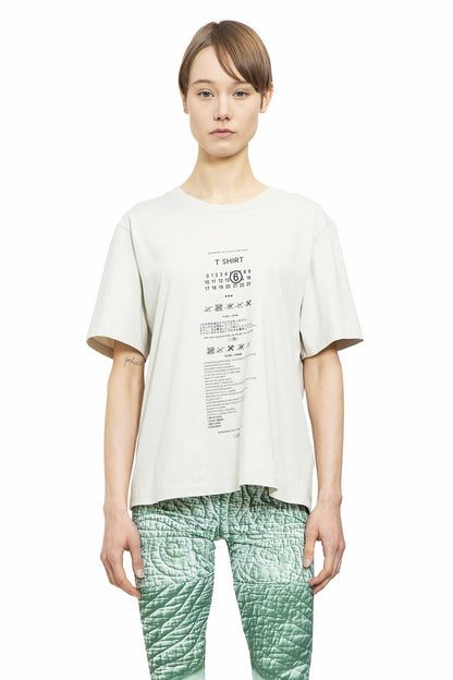 Antonioli MM6 MAISON MARGIELA WOMAN BEIGE T-SHIRTS & TANK TOPS