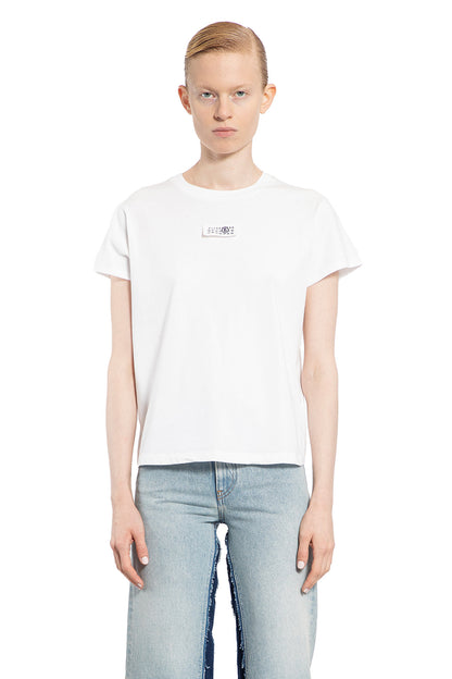 Antonioli MM6 MAISON MARGIELA WOMAN WHITE T-SHIRTS & TANK TOPS