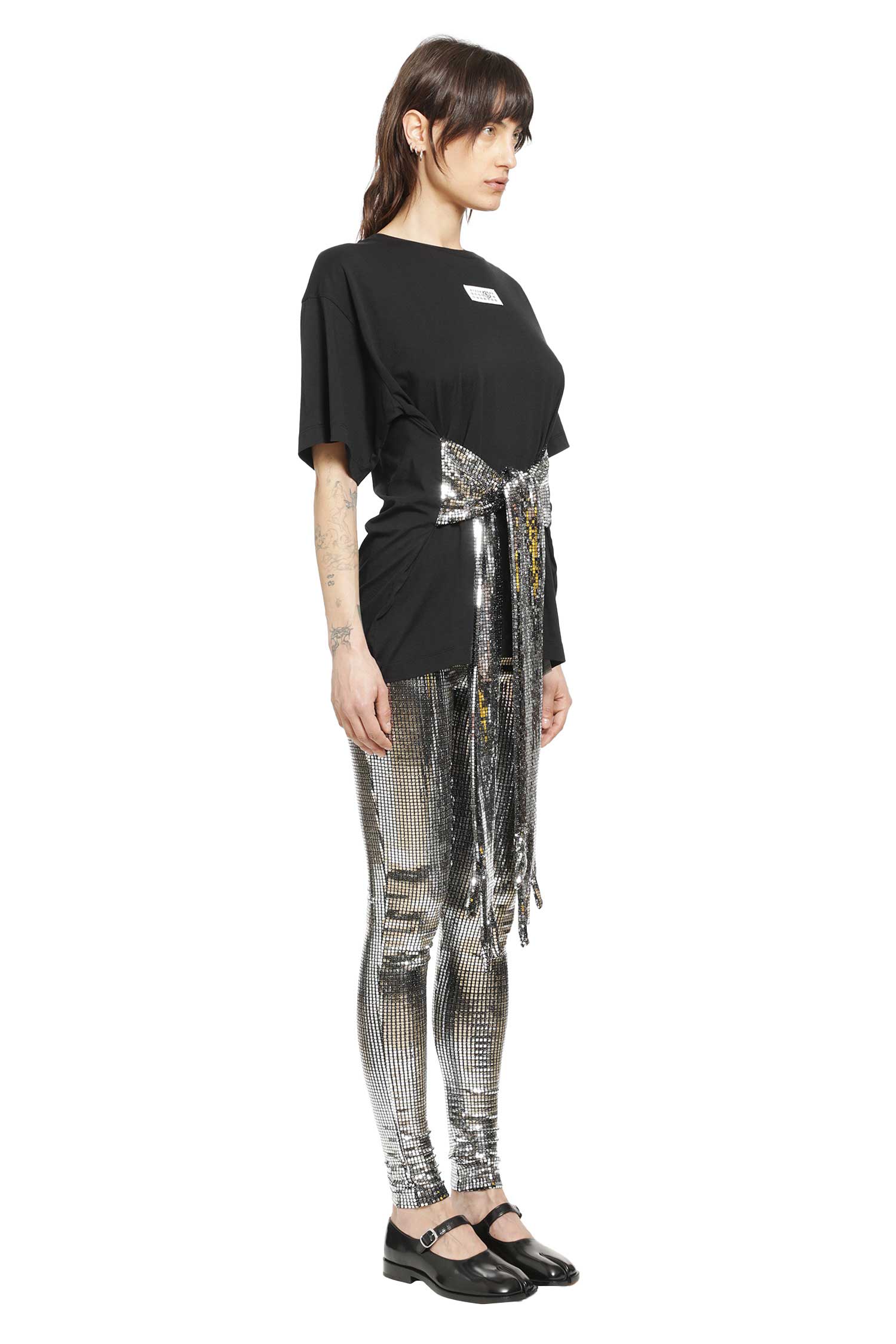 MM6 MAISON MARGIELA Sequin Belt T-Shirt woman