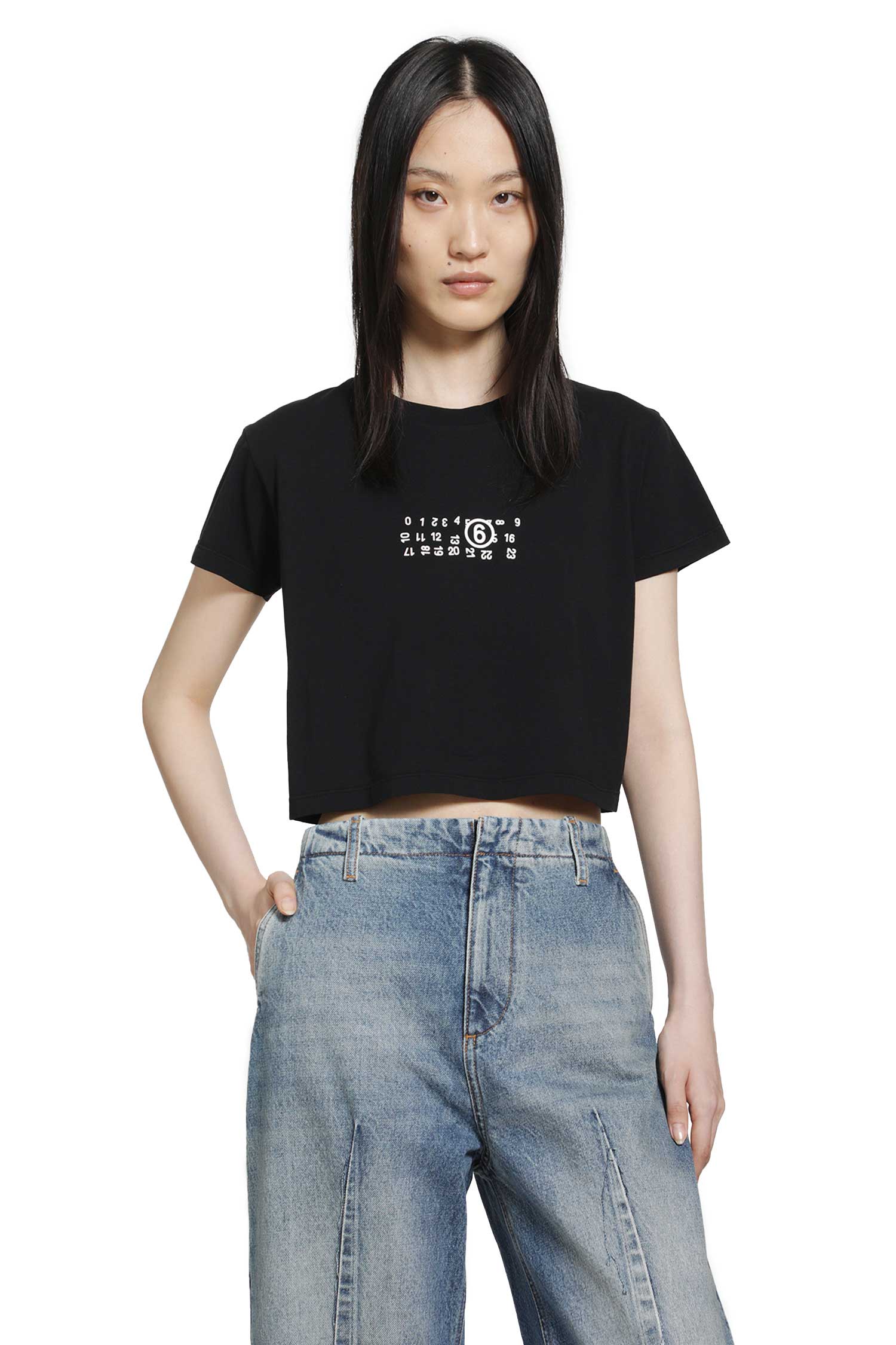 Signature Numeric Cropped T-Shirt