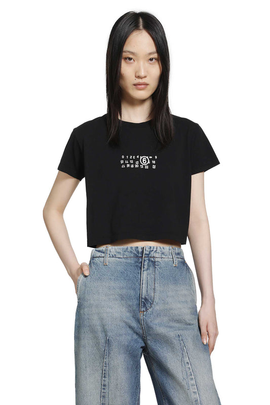 Signature Numeric Cropped T-Shirt