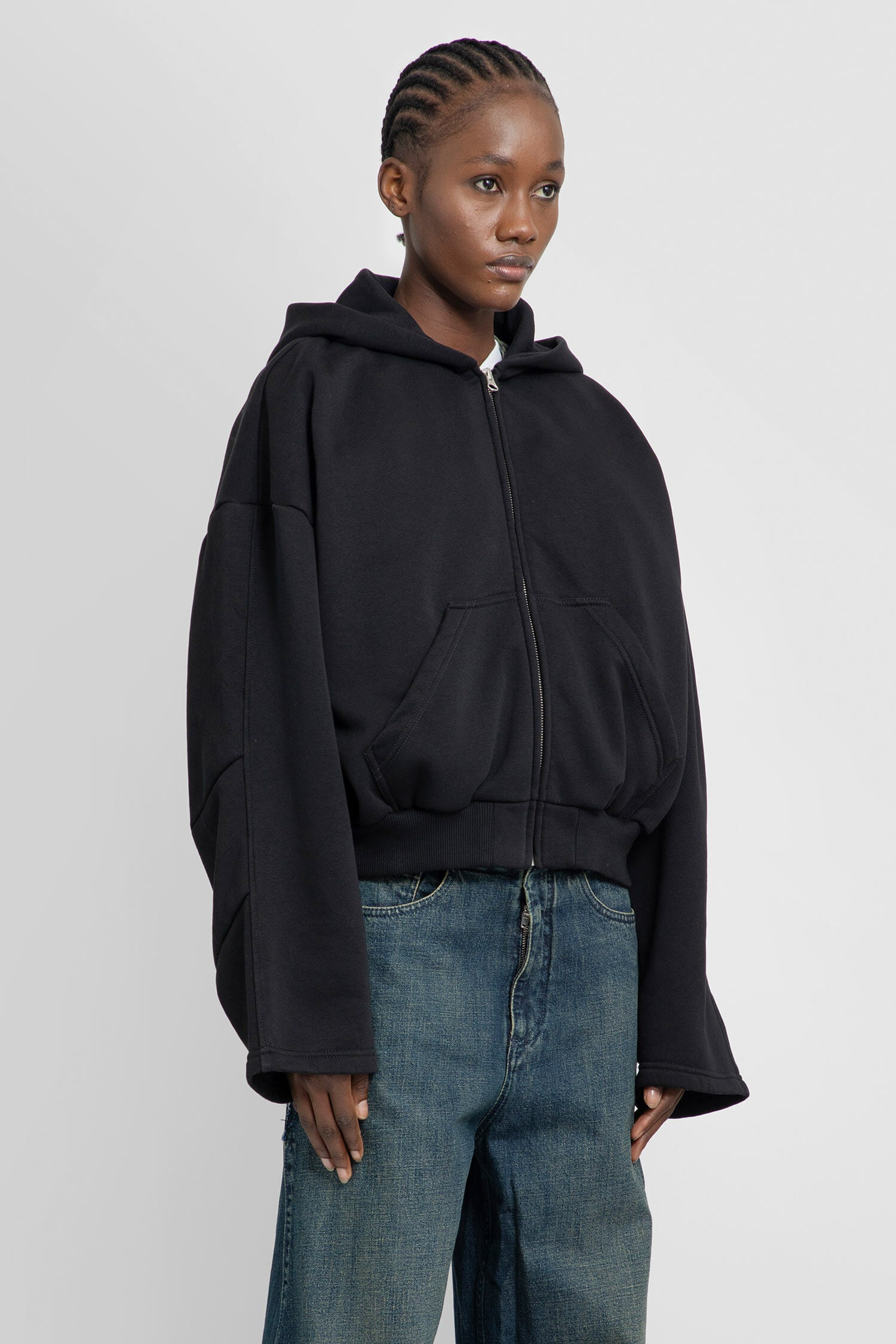 MM6 MAISON MARGIELA WOMAN BLACK SWEATSHIRTS