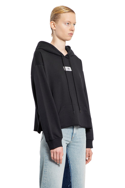 MM6 MAISON MARGIELA WOMAN BLACK SWEATSHIRTS