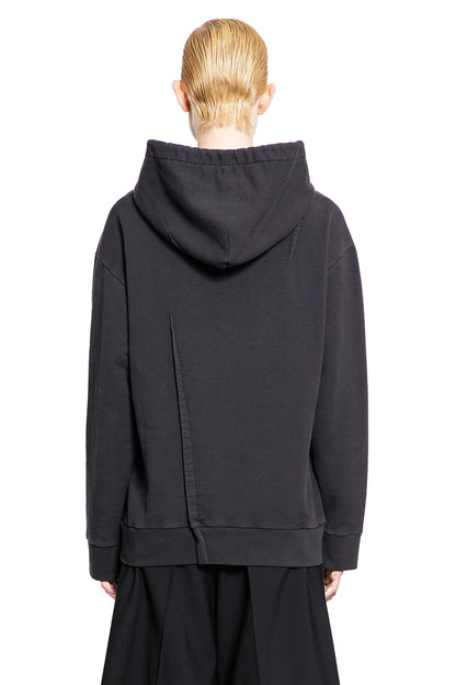 MM6 MAISON MARGIELA WOMAN BLACK SWEATSHIRTS