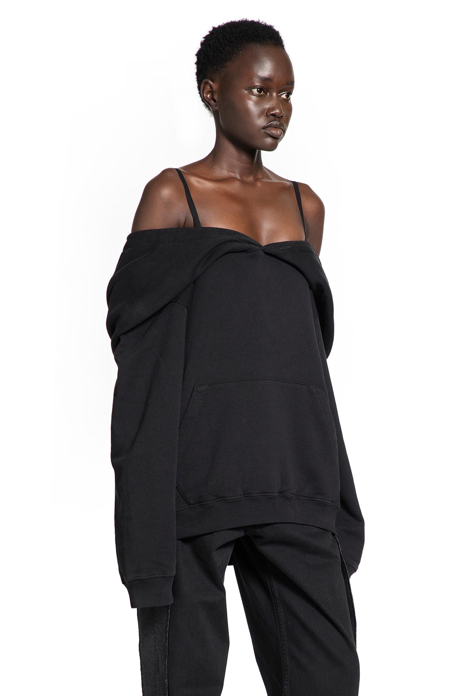 Off-The-Shoulder Hoodie