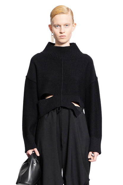 MM6 MAISON MARGIELA WOMAN BLACK KNITWEAR