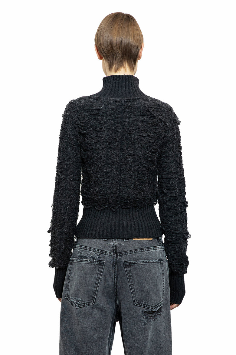 MM6 MAISON MARGIELA WOMAN GREY KNITWEAR